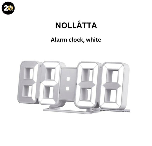 NOLLÅTTA
Alarm clock, white