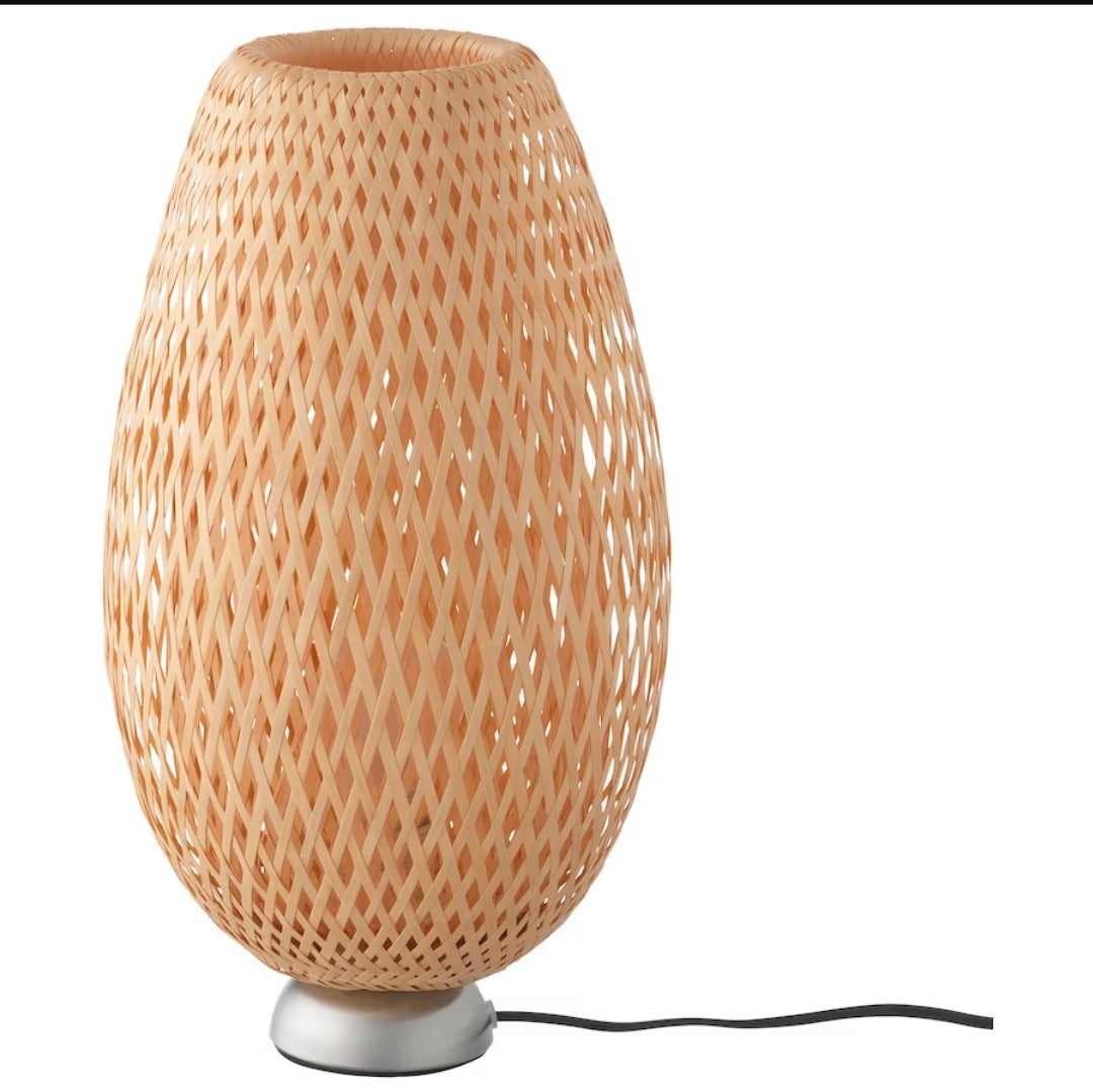 BÖJA Table lamp, bamboo/handmade