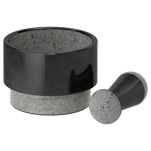 IKEA ÄDELSTEN Pestle and mortar, marble black