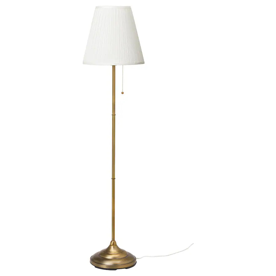 IKEA ÅRSTID Floor lamp, brass/white