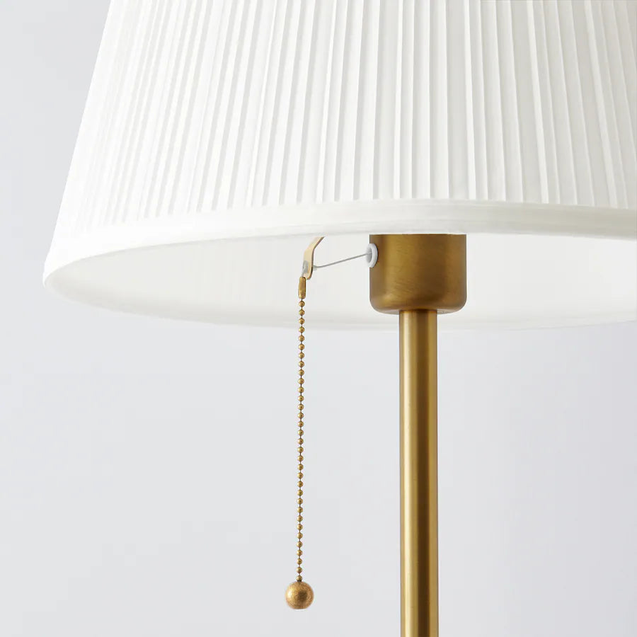 IKEA ÅRSTID Floor lamp, brass/white