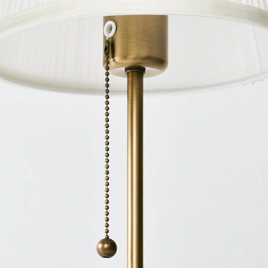 IKEA ÅRSTID Table lamp, brass/white