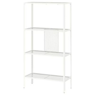 IKEA BAGGEBO Shelving unit, metal/white, 60x25x116 cm