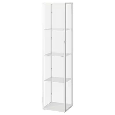 IKEA BLÅLIDEN Glass-door cabinet, white, 35x32x151 cm