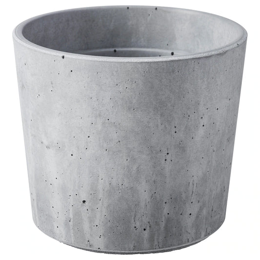 IKEA BOYSENBÄR Plant pot, in/outdoor light grey 9 cm