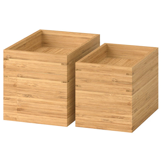 IKEA DRAGAN 4-piece bathroom set, bamboo