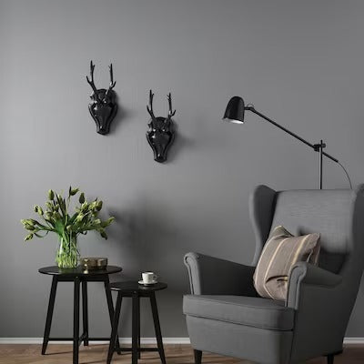 IKEA GÅRDSTÅNGA Wall decoration, Horns black, 34 cm