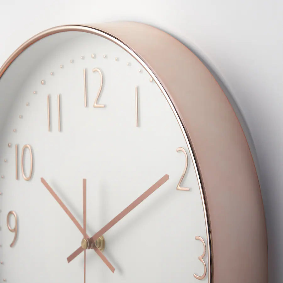 IKEA JÄNKIG Wall clock, copper-colour, 30 cm