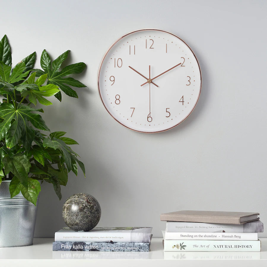 IKEA JÄNKIG Wall clock, copper-colour, 30 cm