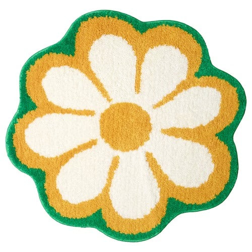 KÄRRKNIPPROT Bath mat, floral pattern, 65 cm Rug