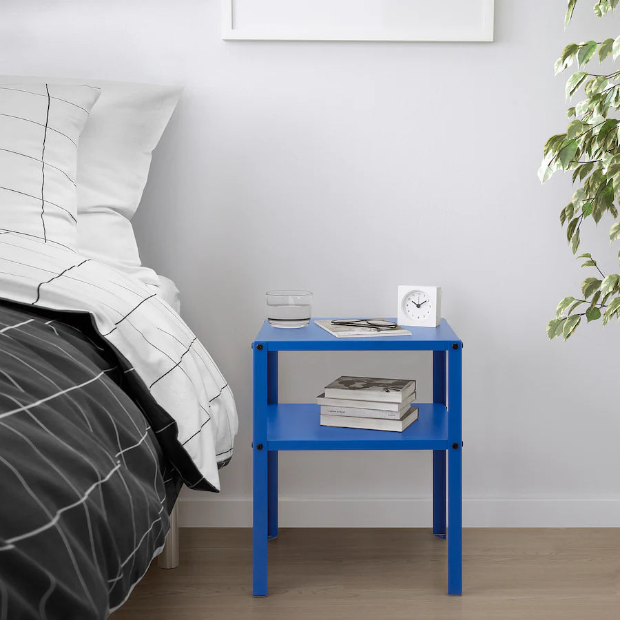 IKEA KNARREVIK Bedside table, bright blue, 37x28 cm