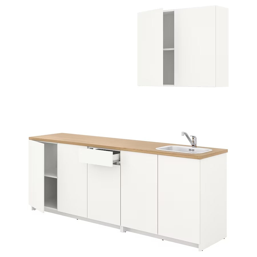 IKEA KNOXHULT Kitchen, white, 200x61 cm