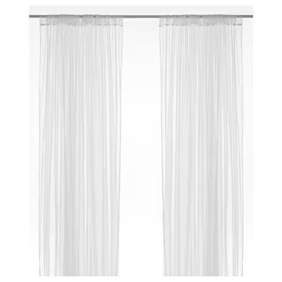 IKEA LILL Net curtains, 1 pair, white, 280x250 cm