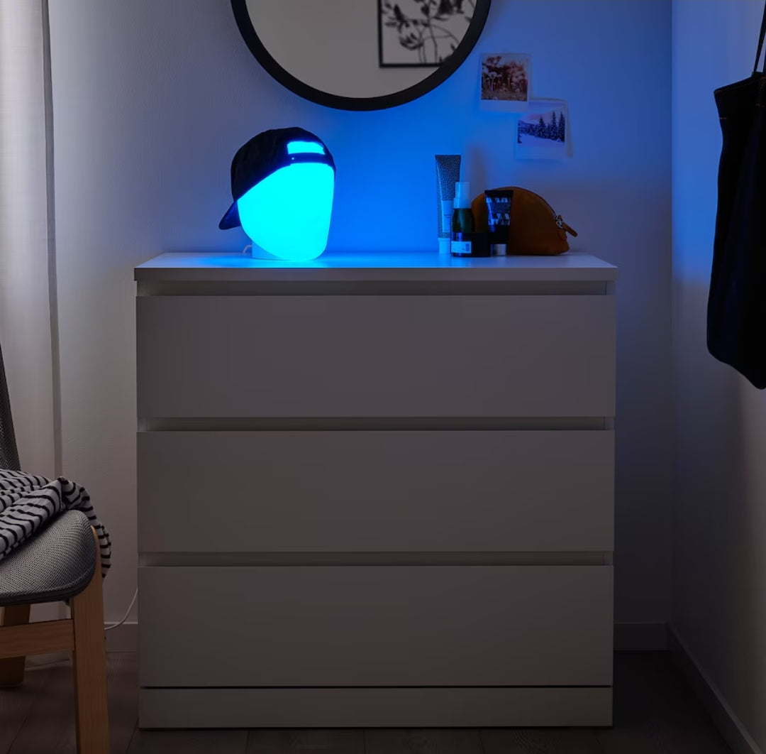 ISKÄRNA LED table lamp, multicolour