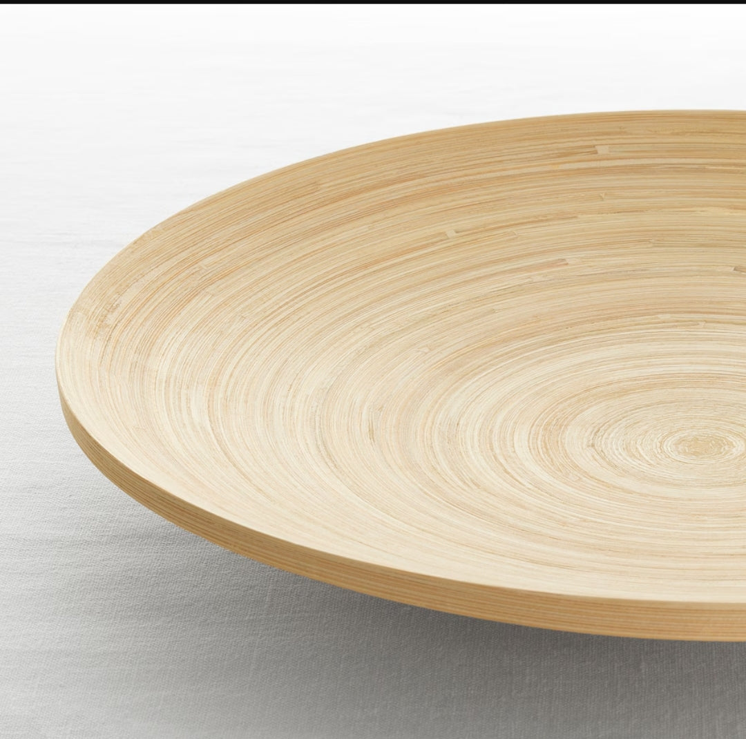 HULTET Decoration dish, bamboo, 30 cm