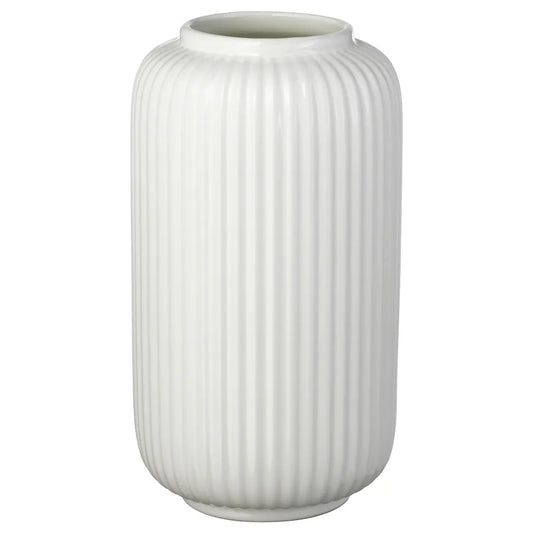 IKEA STILREN Vase, white, 22 cm