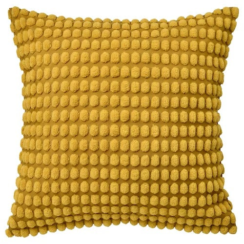 IKEA SVARTPOPPEL Cushion cover, yellow, 50x50 cm