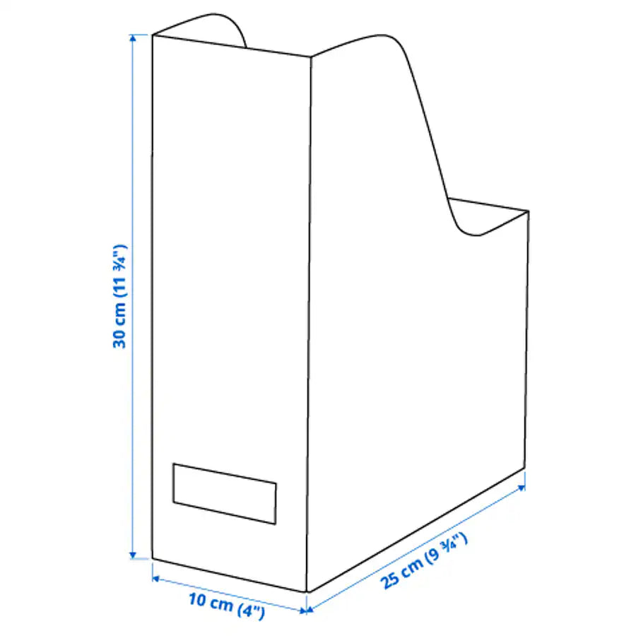 IKEA TJENA Magazine file, white