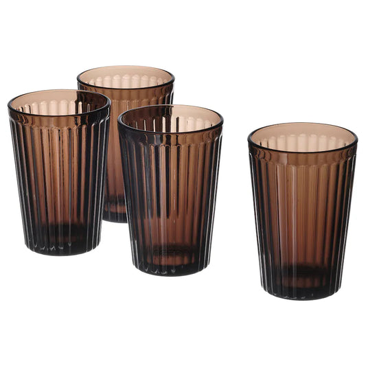 IKEA VARDAGEN Glass, brown, 31 cl