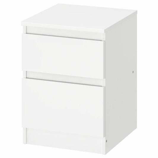 IKEA KULLEN Chest of 2 drawers, white, 35x49 cm