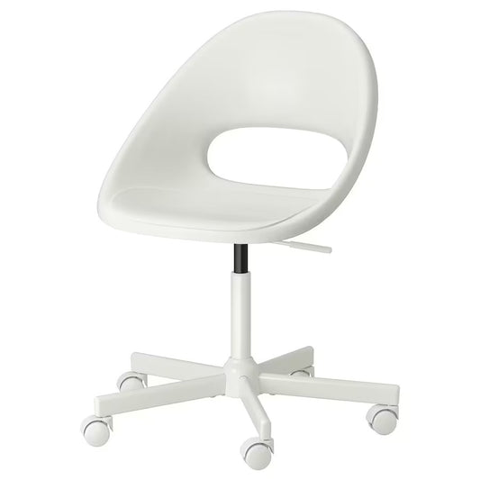 IKEA LOBERGET / MALSKÄR Swivel chair, white