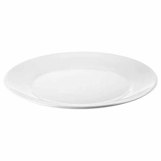 IKEA OFTAST Plate, white, 25 cm