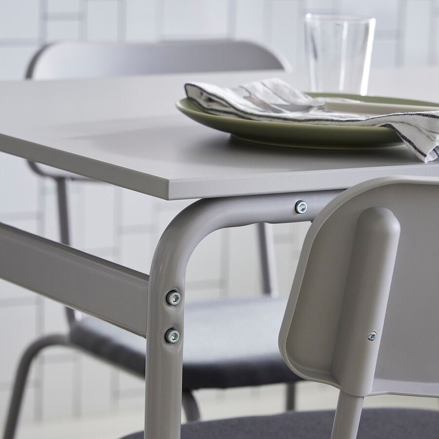 IKEA GRÅSALA Table, grey/grey, 110x67x75 cm