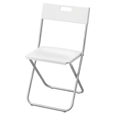 IKEA GUNDE Folding chair, white