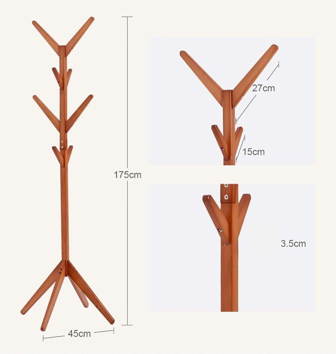 Coat Rack - 8 Hook