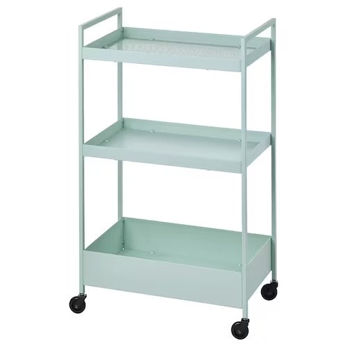 IKEA NISSAFORS Trolley, pale green, 50.5x30x83 cm