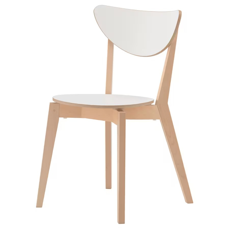 IKEA NORDMYRA Chair, white/birch