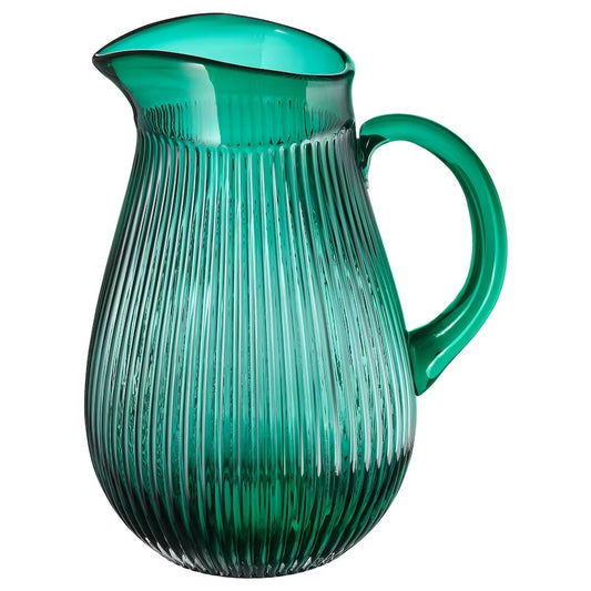 IKEA SÄLLSKAPLIG Jug, patterned/green, 2 l