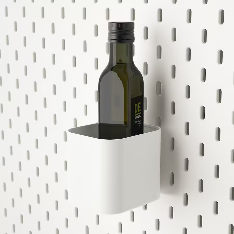 IKEA SKÅDIS Pegboard combination, white, 76x56 cm