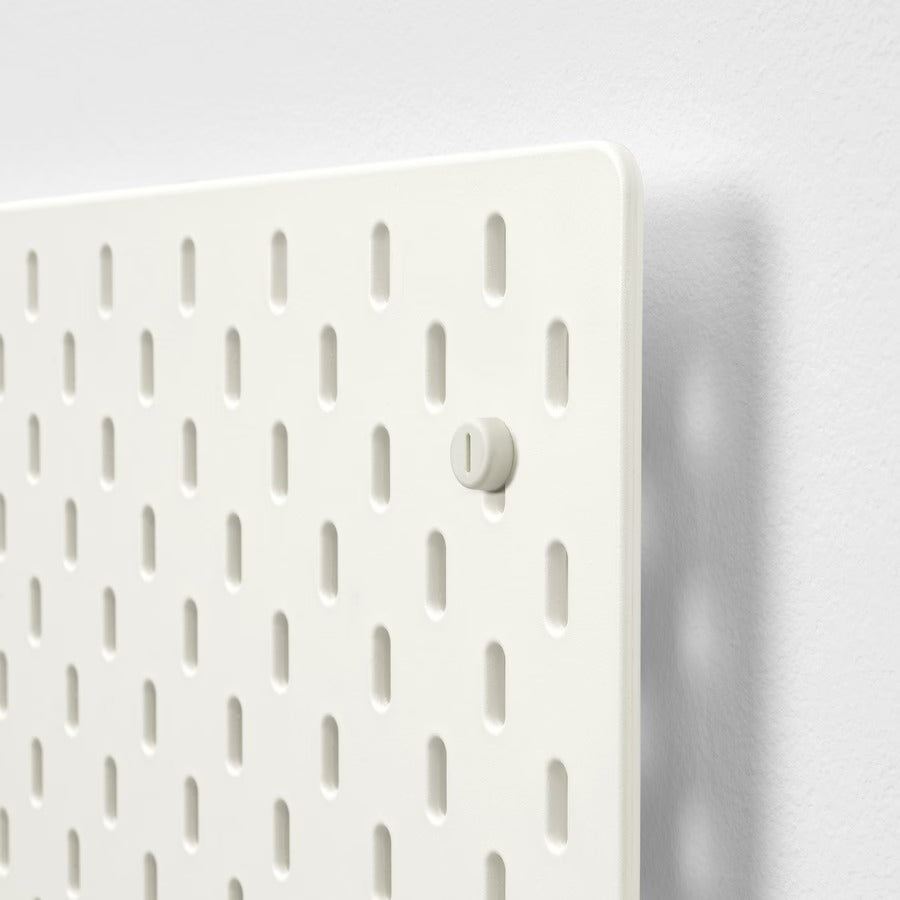 IKEA SKÅDIS Pegboard combination, white, 76x56 cm